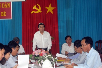Chủ tịch UBND tỉnh kiểm tra công tác giải phóng mặt bằng đường cao tốc Trung Lương - Mỹ Thuận